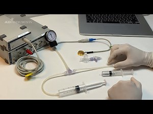 Calibrating a Fluid Filled Transducer Using the Pressure Gauge Kit