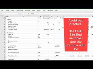 Assignment for Project Finance Model Exercise
