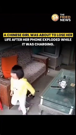 Phone Explodes While Charging Near Girl | Shocking Moment Caught on Camera 😱