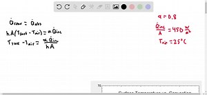 SOLVED: Reconsider Prob. 2-103 . Using EES (or other) software, investigate the effect of the convection heat transfer coefficient on the surface temperature of the plate. Let the heat transfer coefficient vary from 10 to 90 W m^2 ·^∘ C . Plot the surface temperature against the convection heat transfer coefficient, and discuss the results. | Numerade