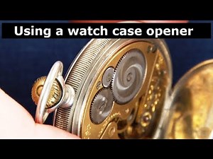 Open a Watch Case using a watch case Opener Pocket Watchmaking Restoration Repair Beginner Basics