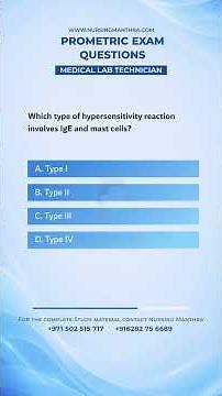 Prometric Questions for Lab Technician | MLT Exam Preparation 2026
