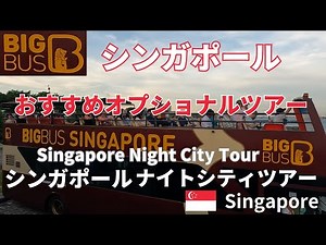 さくっと シンガポール観光✨ ビッグ バス ナイトシティツアーSingapore Big Bus Singapore Night City Tour
