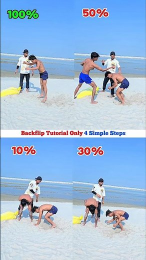 Backflip for Beginners | 4 Easy Steps #backflip #tutorial #easy