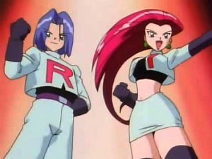 Team rocket motto! Pokémon! Jesse,James and Meowth