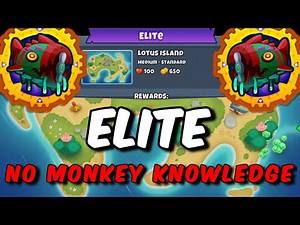 BTD6 Bloonarius Elite Tutorial | No Monkey Knowledge | Lotus Island