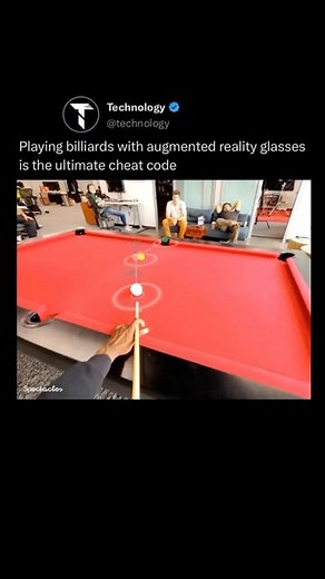 Technology | Playing billiards with augmented reality glasses takes the game to a whole new level, providing players with a high-tech advantage that... | Instagram