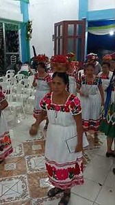 Presentation of the Dance of the Indigenous Women at the Vigil of the Tepeyac Colony in Huejutla,...