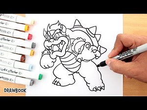 How to draw BOWSER (The Super Mario Bros. Movie)