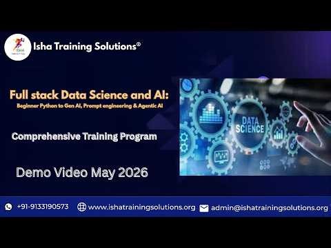 AI & ML Demo on 18th May 2026 Pls contact or WhatsApp us on ++91 9133190573 to enroll