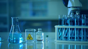 Download Close up science equipment to research in a laboratory . for free