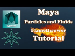 Maya Fluid Flamethrower Particles Tutorial