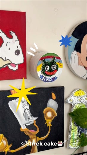 🎂#shrek #animation #cartoon #cake #idea #diy #decor #paint #design