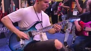 Cole Rolland taking ICE for a spin. Last day of NAMM, come check us out at booth 4340. | Kiesel Guitars