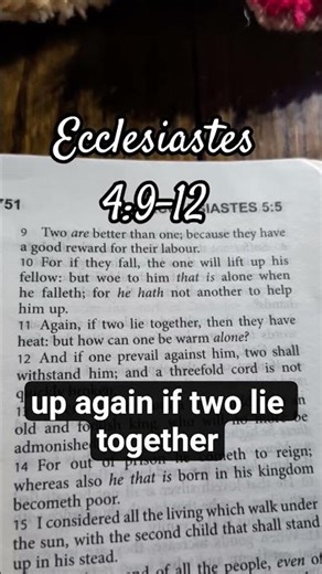 Ecclesiastes 4:9-12