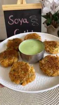🤤High Protein Soya Cutlet Recipe | No Oil Cutlet | Evening Snacks Recipe #shorts