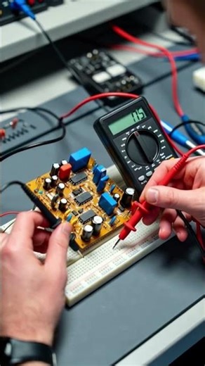 Circuit Breadboard Testing Using Multimeter