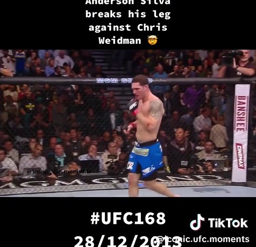 UFC 168 - In their highly anticipated rematch, Chris Weidman checks a leg kick to break Anderson Silva’s leg! #ufc #ufc168 #chrisweidman #weidmansilva2 #andersonsilva #andersonsilvaspider #andersonsilvabrokenleg ⚠️ This video was performed by trained professionals. Do not attempt to replicate.