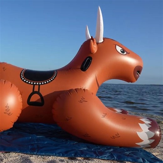 Bravostar Ride-On Bull Pool Toy Inflation