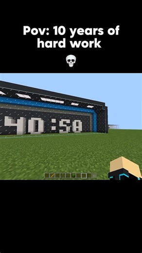 Real working clock in #minecraft #shorts
