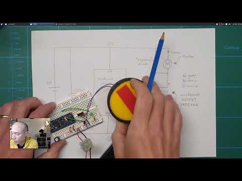 Arduino Nano example: Unidirectional speed control of a DC motor using an IRFZ44N transistor