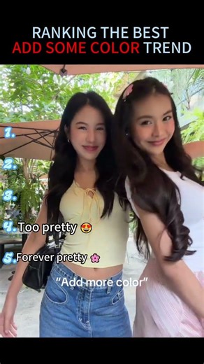 Ranking The Best Add Some Color Trend ✨#tiktoktrend #fypシ゚viral #ranking #usa #addsomecolor