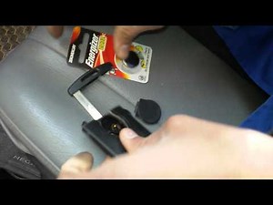 How to change battery renault megane key card