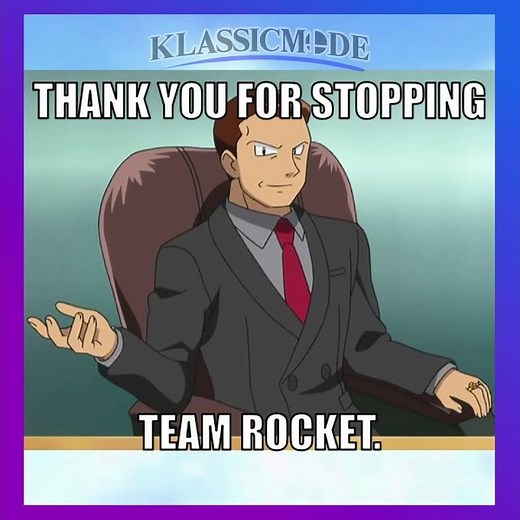 Ash encounters Giovanni in the gym