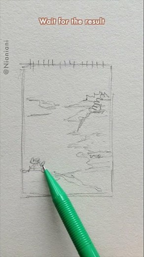 Beach Cliff Scenery in Watercolors: Full Tutorial coming this Friday!