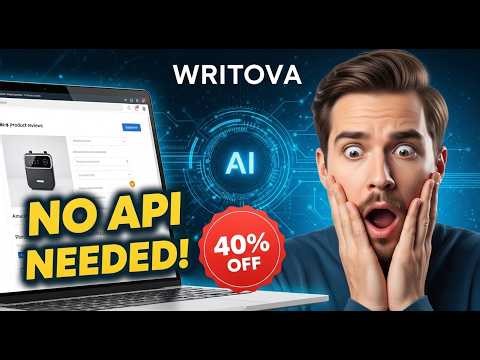 Amazon Affiliate Without API? 😱 Start Now with Writova | 40% Agency Discount!