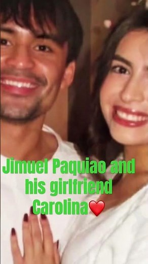 Jimuel Pacquiao at ￼ girlfriend nya na si Carolina subrang sweet sa isat-isa❤️￼
