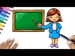 HOW DO YOU DRAW A CUTE TEACHER | WHAT TO DRAW FOR YOUR TEACHER
