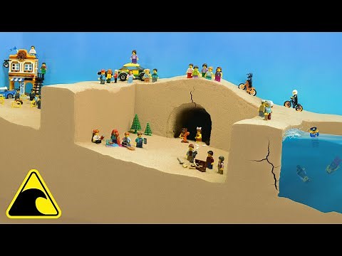 Flood Apocalypse: Whirlpool Wipes Out Lego City! Tsunami Dam Breach