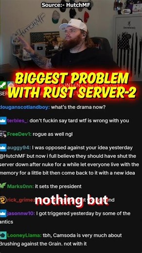 Hutch Explains the Biggest Problem with Rust Servers (Part -2) #shorts