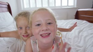 4k Portrait 2 Little Girls Playing Stock Footage Video (100% Royalty-free) 13256309 | Shutterstock