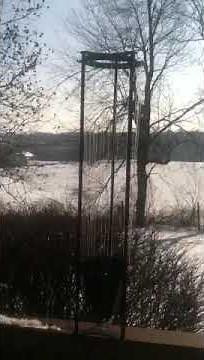 wind harp in winter from Mohican Wind Harps.MOV