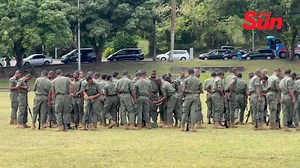 Members of the Republic of Fiji Military Forces rehearse for the ceremonial Fiji Day parade at Albert Park in Suva. A total of 507 personnel will take part in the parade this Friday. 🎥Talei Roko/Ronald Kumar #FijiSun #FijiNews | Fiji Sun