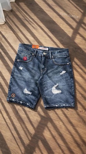 celana jeans pendek pria sobek#celanapria #celanapendek #celanajeans