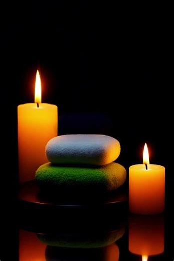 🪔"Candlelight Spa Ambience for Deep Relaxation | Soothing Calm Short"✨ #relaxing