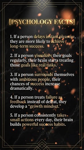 “5 Psychology Facts That Predict Success 🧠✨”0307 #psychology #motivation #mindset
