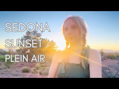 My Favorite Sedona Sunset Spot | Sedona Cultural Park 24x18” Plein Air Painting