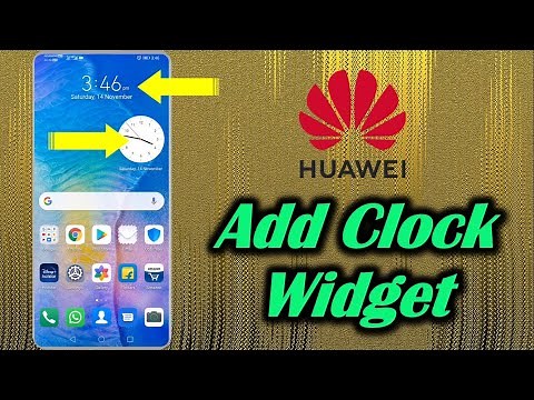 How to add Clock Widget in Huawei