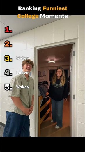 Ranking Funniest College Moments! #school #college #funny #laugh #love