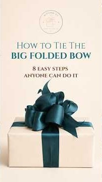 How to Tie a Big Ribbon Bow on a Gift Box 🎀 | Easy Bow Tutorial