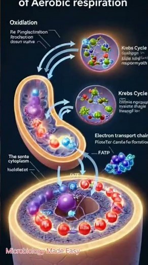 Aerobic Respiration Explain#science #microbiology #foryou