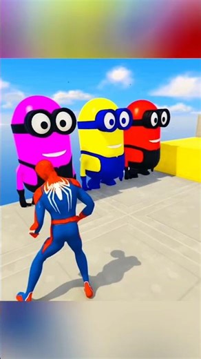 Spider-Man Tackles Epic Obstacle Course: Can He Conquer It? #shorts