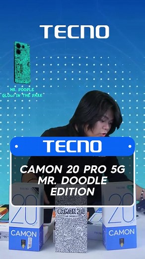 Doodling into the future with the CAMON 20 Pro 5G Mr. Doodle edition from TECNO! 🎨✨Get ready to capture, create, and connect like never before! 🚀📸 #TECNOCAMON20Pro5G #Camon20Pro5G #CAMON20XMrDoodleEdition #SteadyVlogMaster #CAMON20ProSeries #TECNOPhilippines