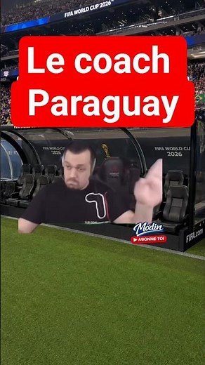 😂 The Paraguay coach getting into the vibe ... 🤣 #soccer