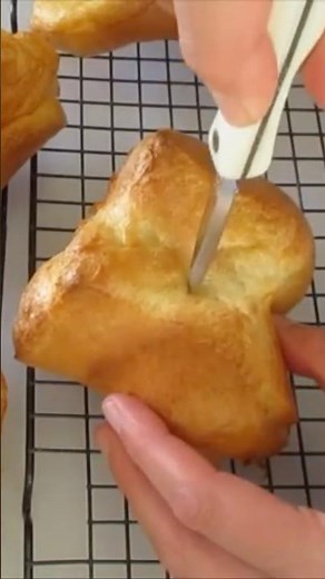 POPOVERS 😋 So YUMMY 😍 #food #fun #bread #baking #recipe #homemade