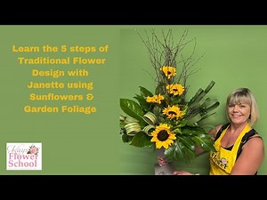 Step by Step How to arrange Sunflowers easily